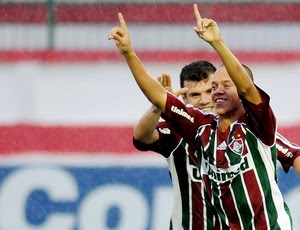 Marco Junio fluminense gol macaé (Foto: Dhavid Normando / Photocamera)
