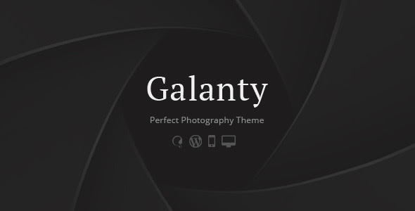 Galanty - Fullscreen Creative Portfolio WP Theme - Photography Creative