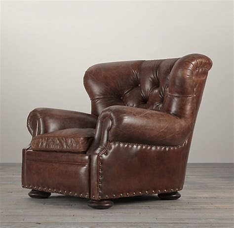World market patti upholstered chair, set of 2: Churchill Leather Chair with Nailheads