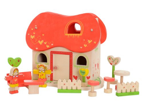 Everearth - EE30978 - Maison de Poupée - Jardin Enchanté en Bois FSC