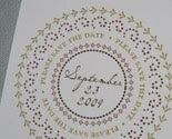 Pretty Fall Circles Save the Date Cards-Set of 20