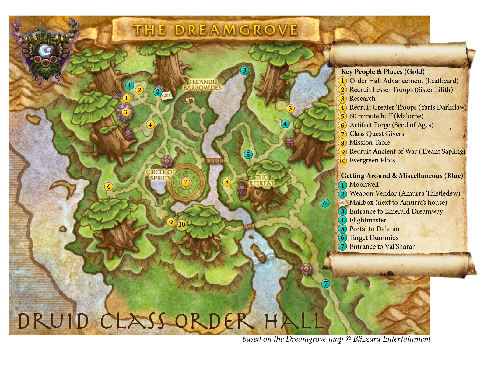 Map of the Dreamgrove - World of Warcraft Forums