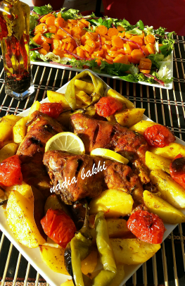 Poulet Et Pomme De Terre Au Four A La Tunisienne La Cuisine De Nadia Bakhi
