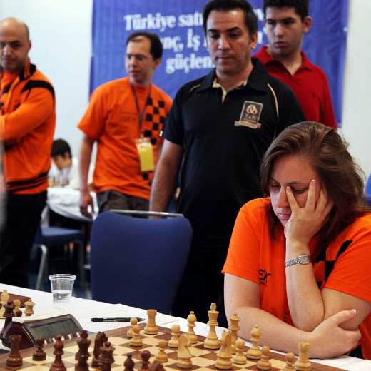 Judit Polgar in action