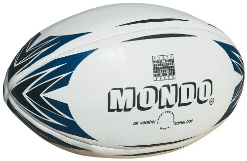 Mondo - MOO13153 - Jeu de Plein Air - Ballon Cuir Rugby T5 Official 