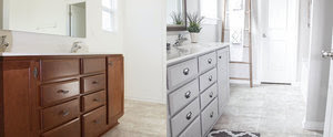 Prepare to Be Floored by This Affordable Bathroom Makeover