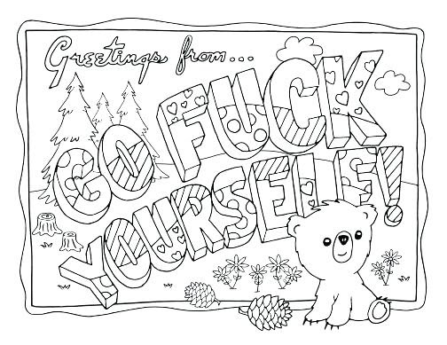Download Swear Word Adult Coloring Pages at GetDrawings | Free download