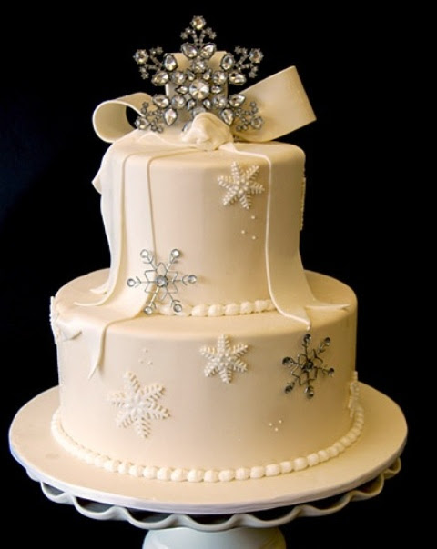 Picture Of Adorable Christmas Wedding Cakes Picture Of Adorable Christmas Wedding Cakes