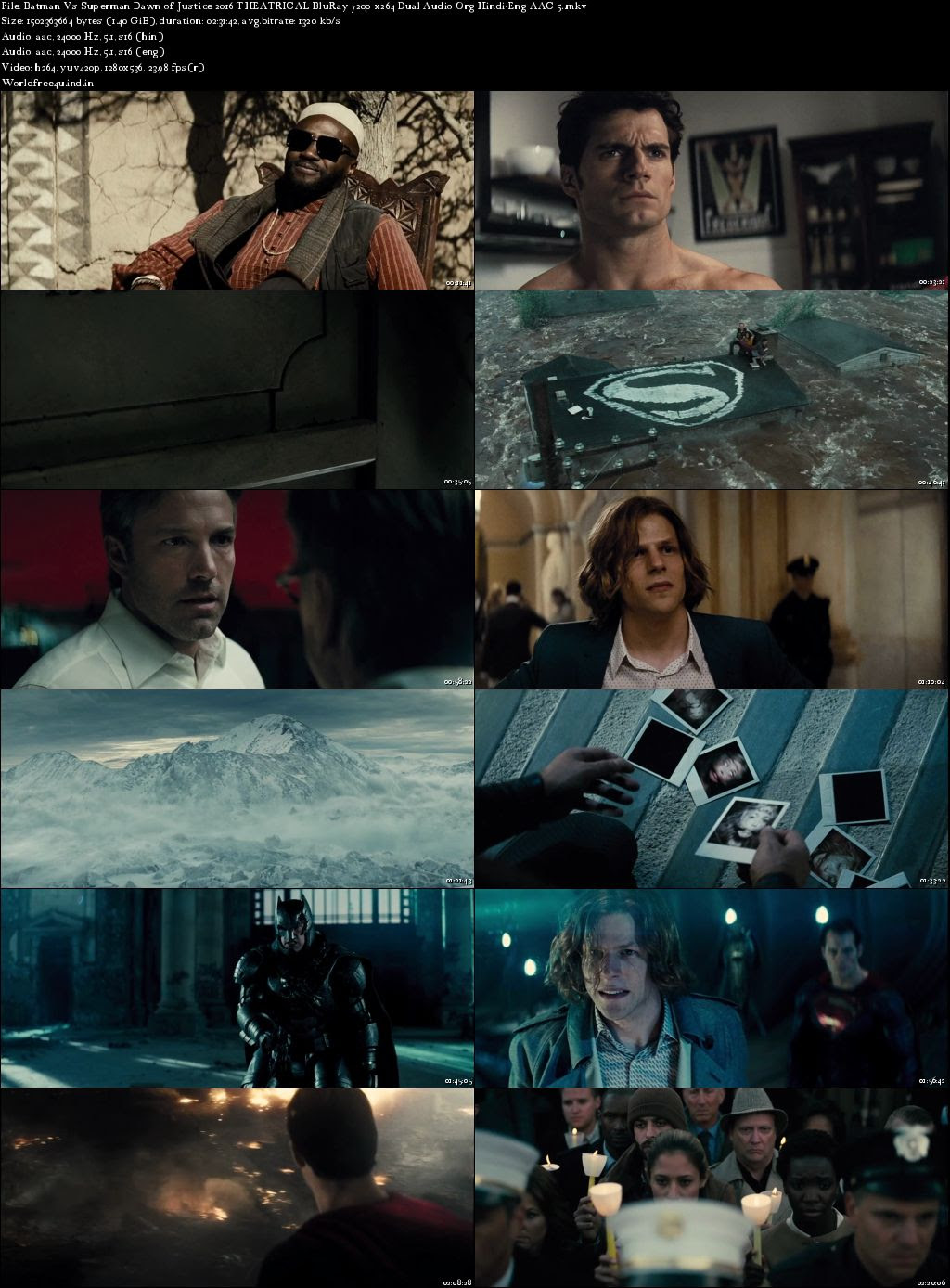 Batman v Superman Dawn of Justice (2016) BRRip Dual Audio 