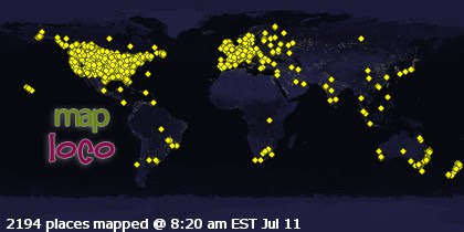 Locations of Site Visitors