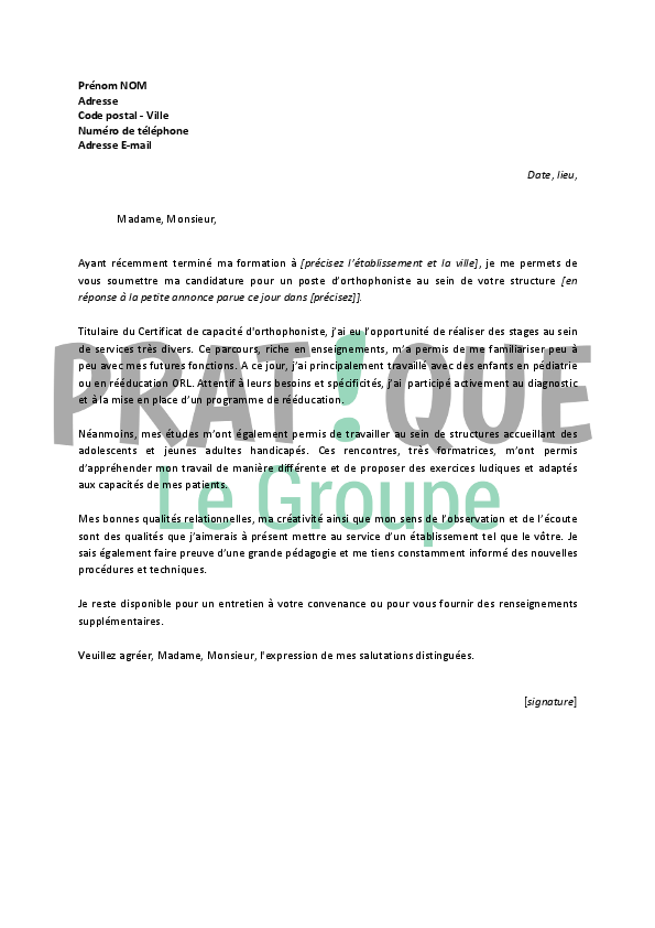 Brouillon de lettre de motivation - laboite-cv.fr