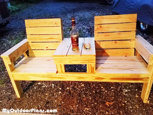 DIY Wood Bench | MyOutdoorPlans | Free Woodworking Plans ...