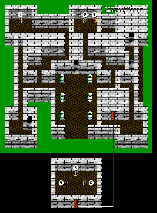 各所のマップ フィン城 Final Fantasy 2 ファイナルファンタジー 2 攻略