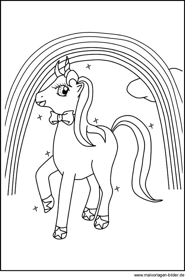 GRATIS AUSMALBILDER EINHORN  Ausmalbilder