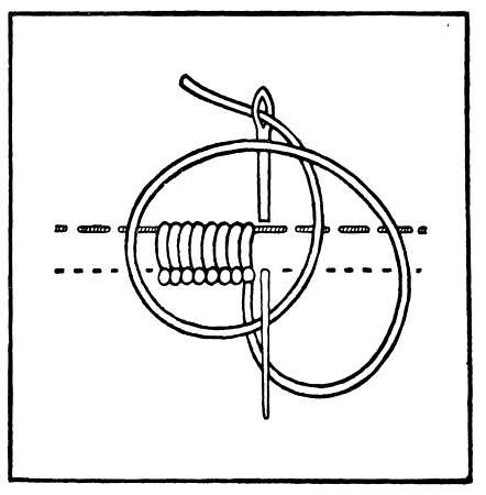 Tailors button hole stitch