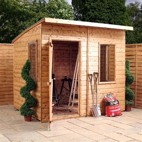 aero curved roof shiplap wooden shed  assembly