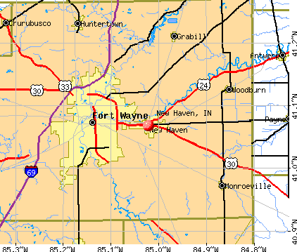 Map Of New Haven Indiana New Haven, Indiana (IN 46774) profile: population, maps, real 
