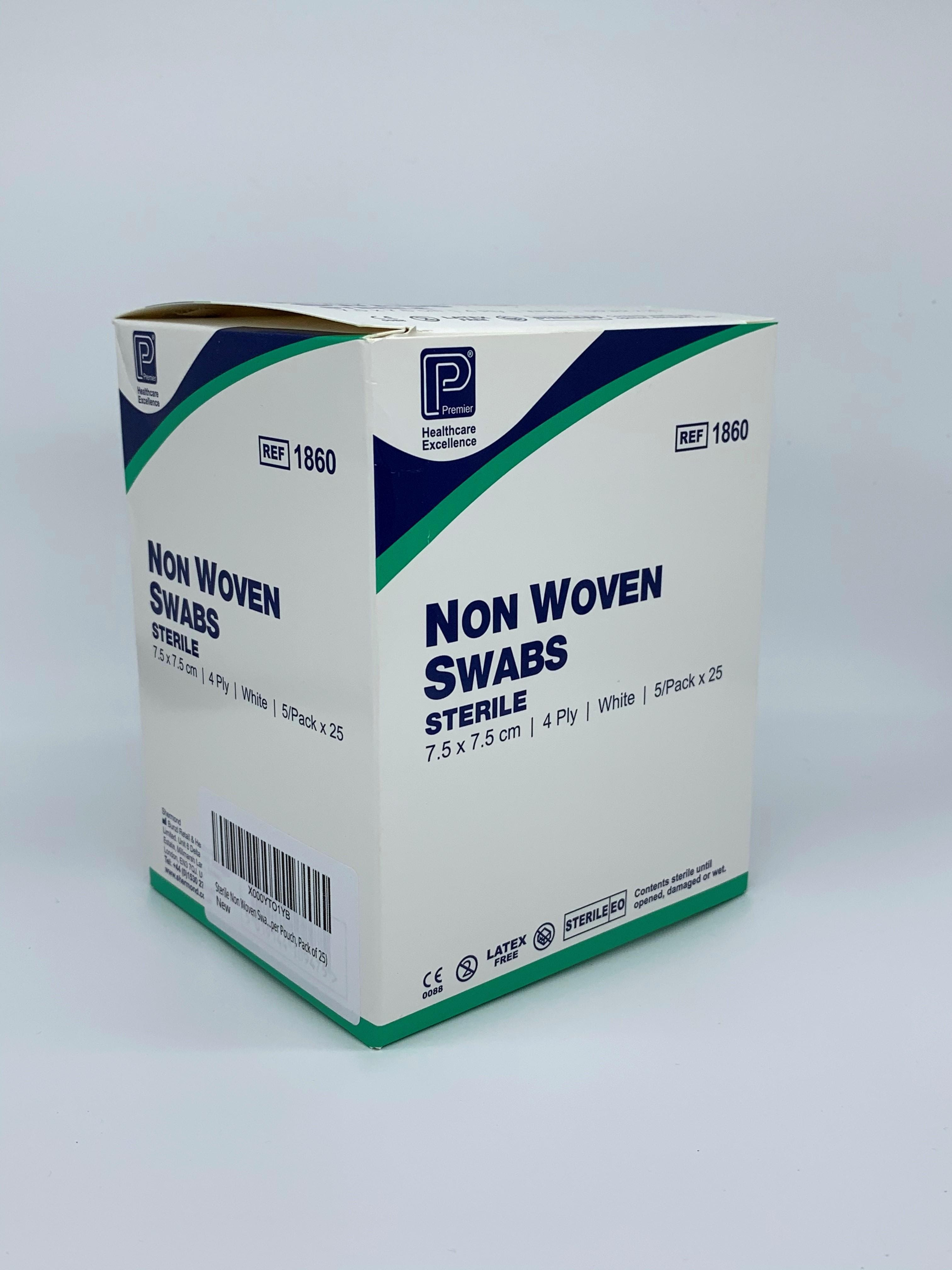 Non-Woven Sterile Swabs - 7.5 x 7.5