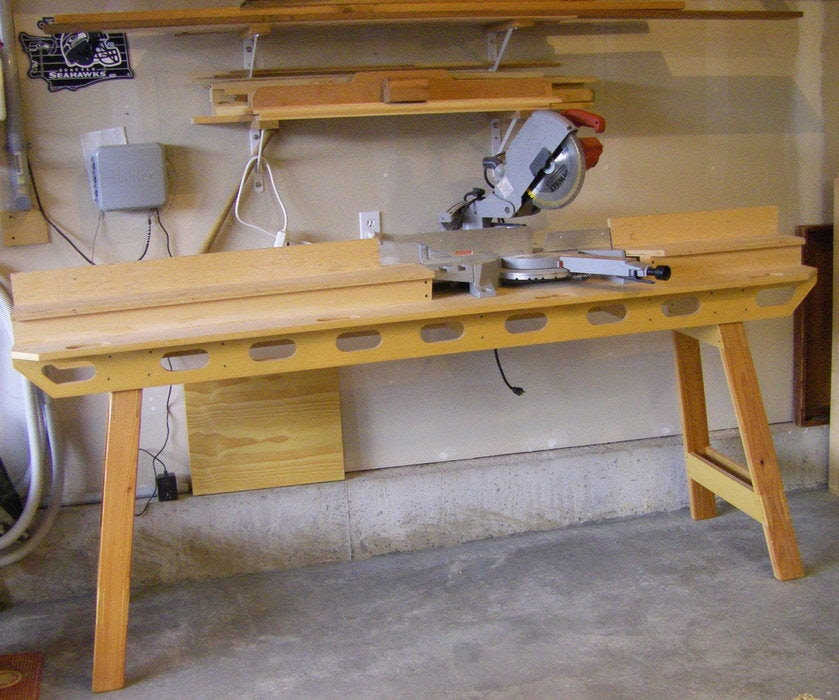 Pin Portable Miter Saw Stand Plans on Pinterest