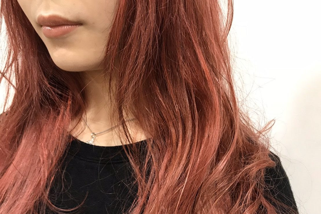 暖色系カラーのオレンジベージュ オレンジブラウンカラーの作り方 亀有の外国人風ヘアカラーが得意な美容院 La Chouchou ラ シュシュ