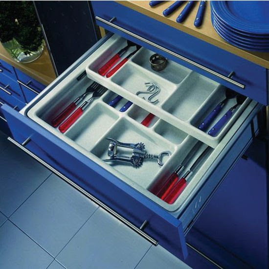 Hafele Two Tier Cutlery or Cosmetics Tray Drawer Inserts for 