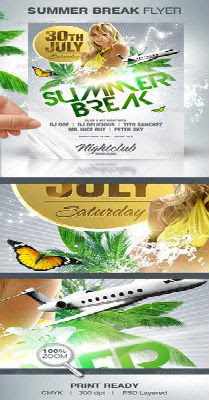 Graphicriver Summer Break Party Flyer
