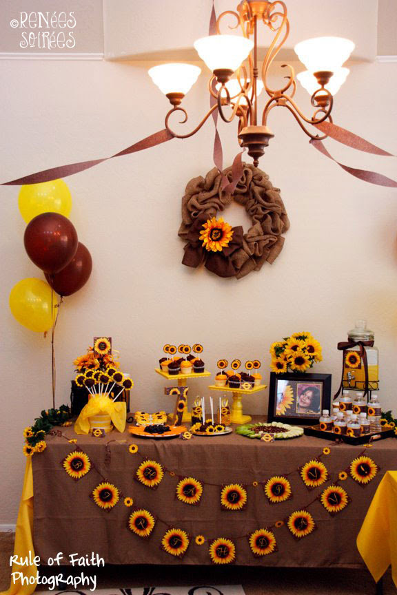 Real Party Sunflowers Burlap Renee s Soirees Party Real Party Sunflowers Burlap Renee s Soirees Party