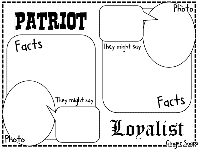 FREE Revolutionary War Graphic Organizer