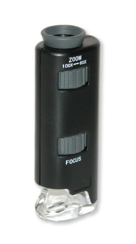 Carson MM-200 Carson Micromax LED 60X-100X LED Lighted Pocket Microscope Carson MM-200 Carson Micromax LED 60X-100X LED Lighted Pocket Microscope