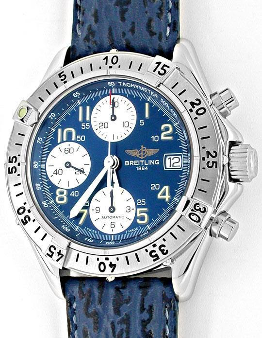 Foto 2, Orig.Breitling Chronograph Edelstahl Topuhr Ungetragen!, U1890