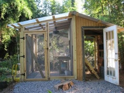 build  chicken coop  greenhouse combo dengarden