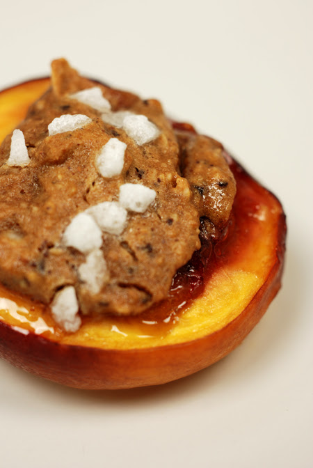 amaretti stuffed nectarines© by Haalo