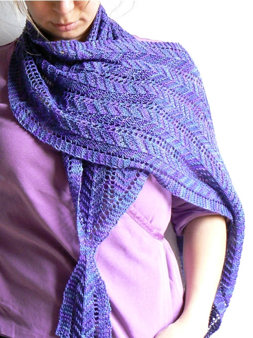 violet shawlette FO
