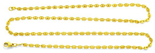 Originalfoto GOLDKETTE MASSIV GOLD BOHNEN MARINA SCHIFFSANKER