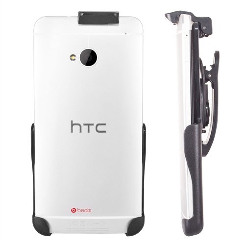 Seidio HLHTM7AS Spring-Clip Holster for Non-Cased HTC One - Retail Packaging - Black