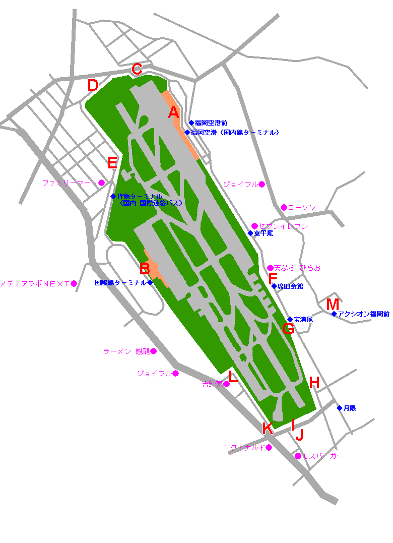 福岡空港マップ