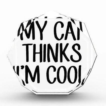 My Cat Thinks I'm Cool Acrylic Award