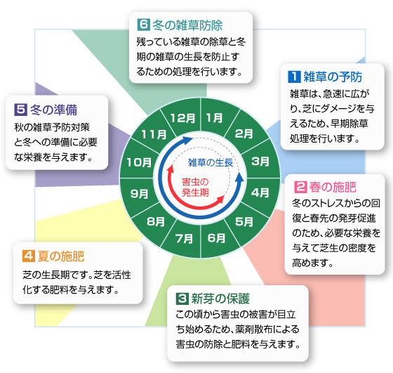 サービス紹介 芝生のお手入れ ダスキン長池トータルグリーン