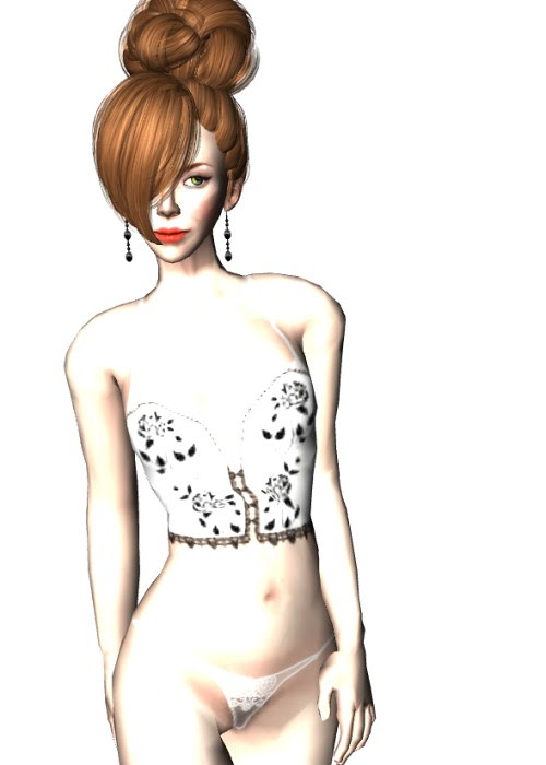 Angel Dessous 25 White Paris Lingerie