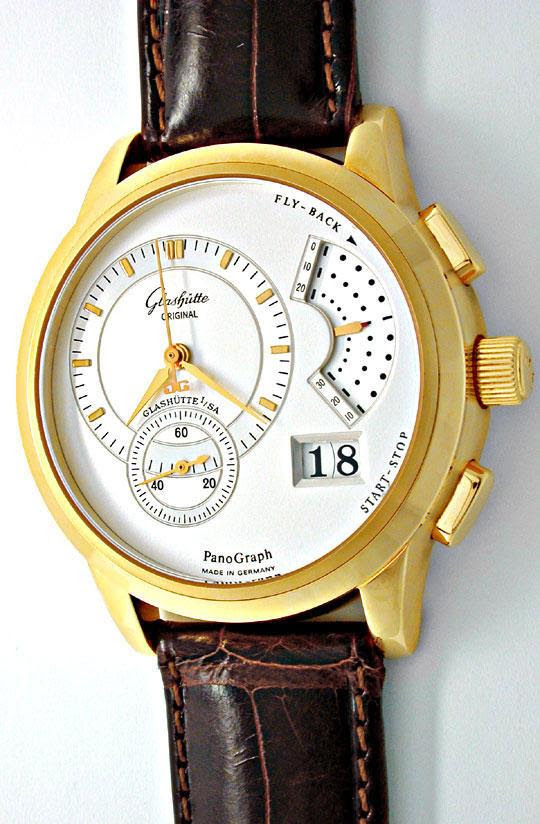 Original-Foto 2, GLASHÜTTE ORIGINAL PANOGRAPH FLYBACK GEPRÜFT UNGETRAGEN