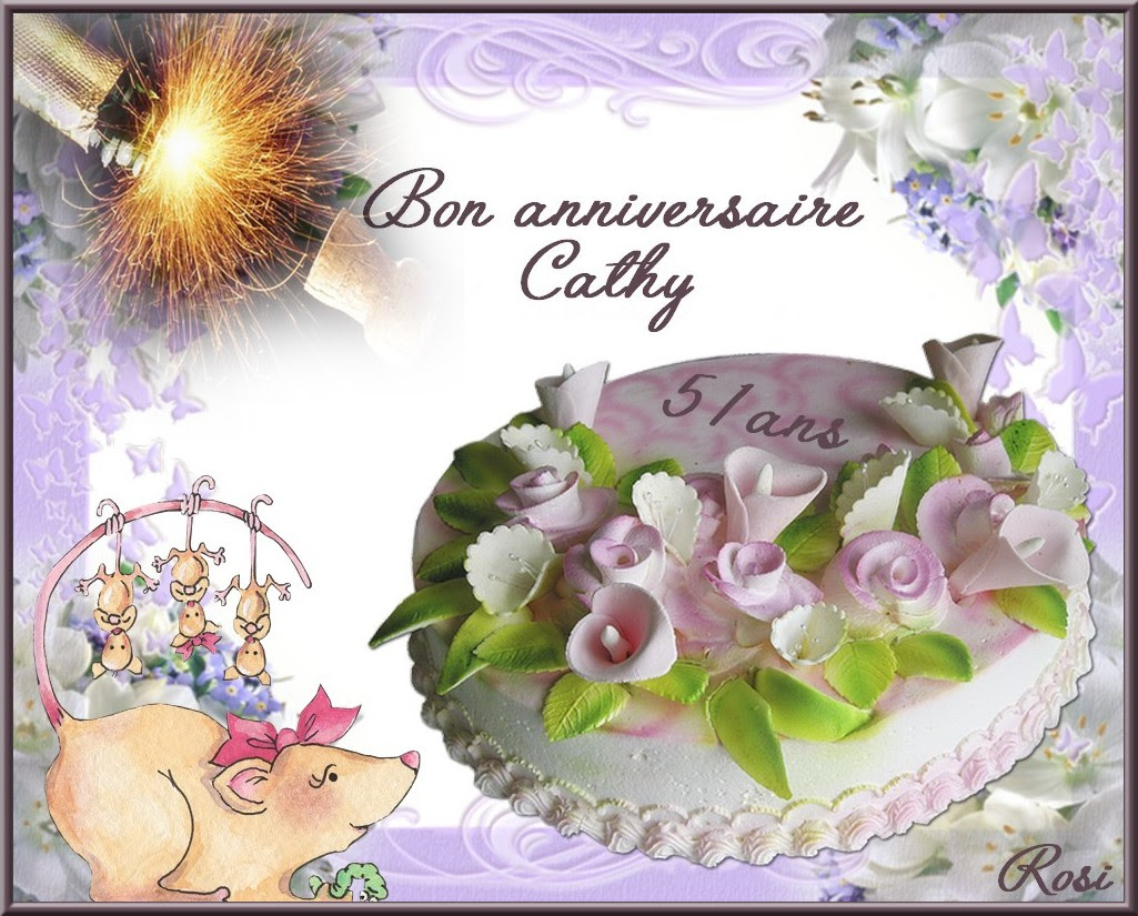 Joyeux Anniversaire Bon Anniversaire Cathy