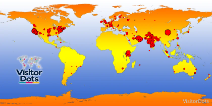 Locations of Site Visitors