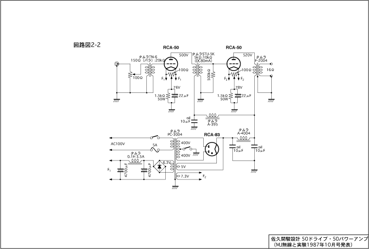 佐久間アンプの特徴 ３