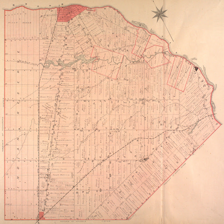 Map of Oneida Township