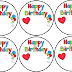 Birthday Labels Free Printable