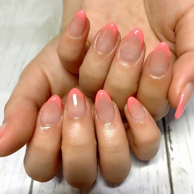 オシャレ フレンチネイル Hair Nail Deco Carry
