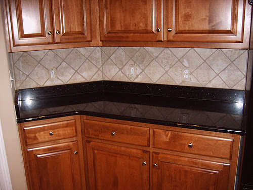 This highly decorative kitchen tile