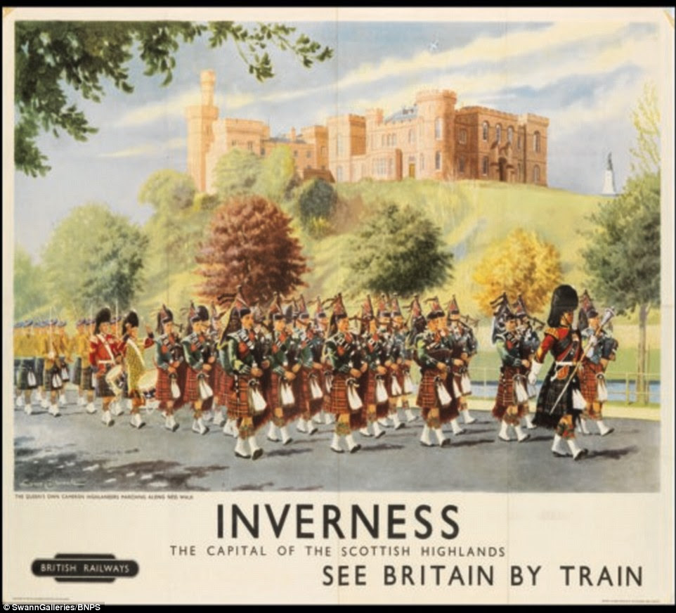 See Britain by train: The 31 British rail posters are part of a collection put together over 20 years by a private enthusiast in Australia.