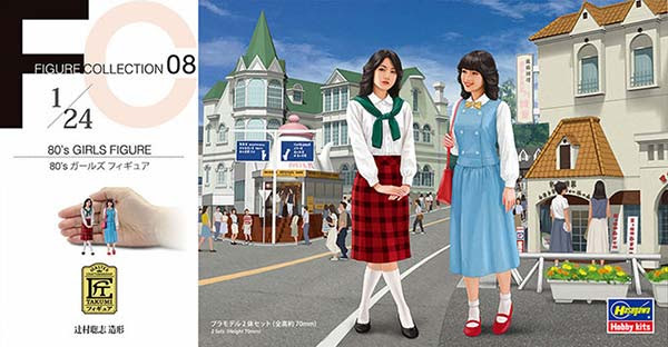 Hasegawa 1/24 80's GIRLS FIGURE (FC08) English Color Guide & Paint Conversion Chart