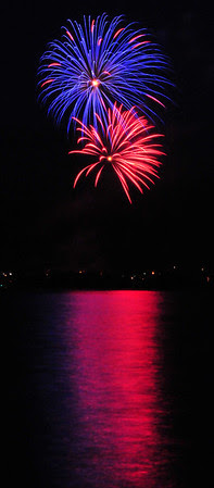 Fireworks over Lake Dillon